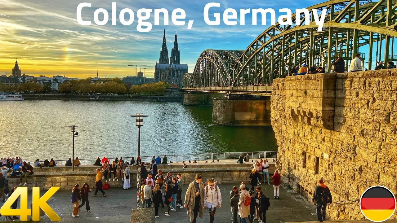 Cologne, Germany walking tour 4K 60fps