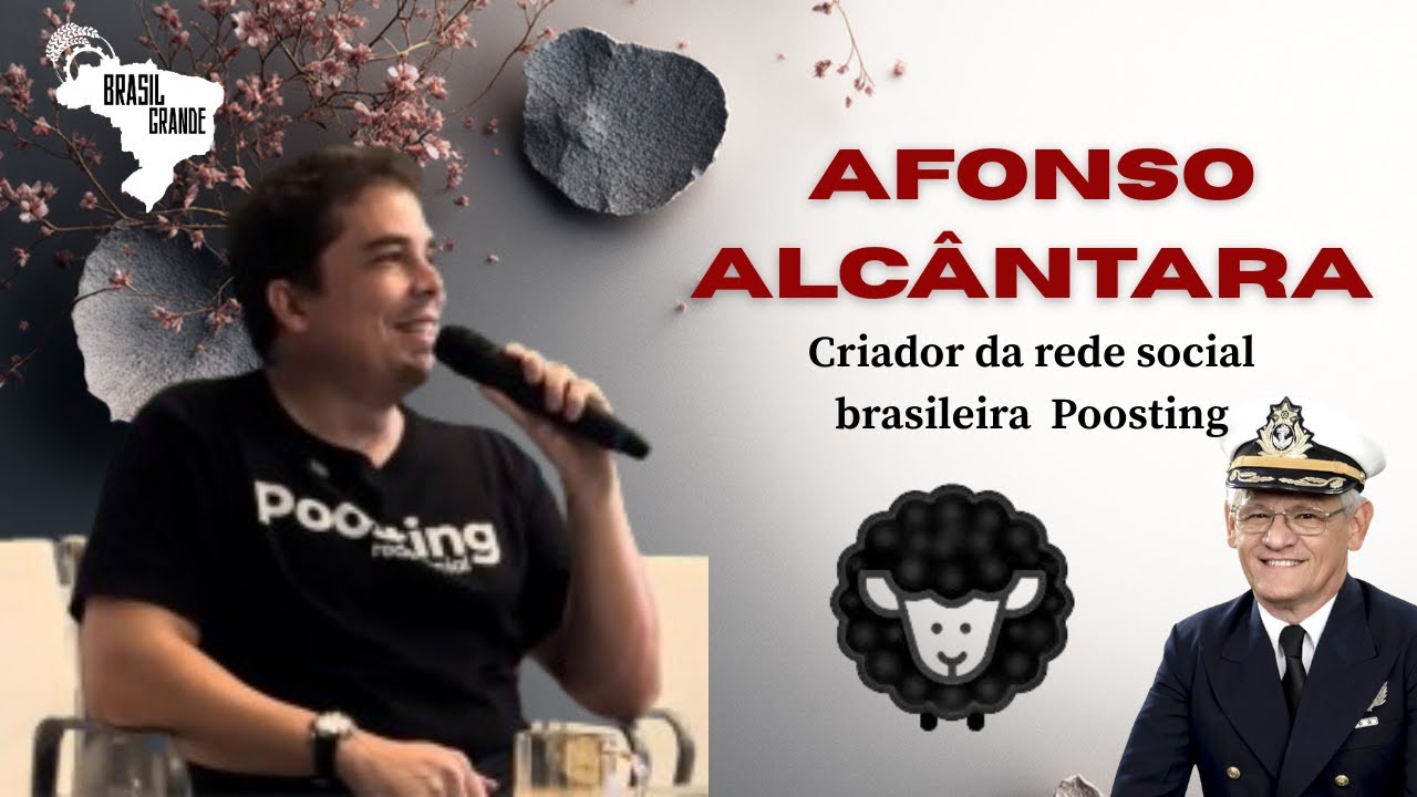 Live com Afonso Alc&acirc;ntara criador da rede social brasileira Poosting - Cmdt Farinazzo