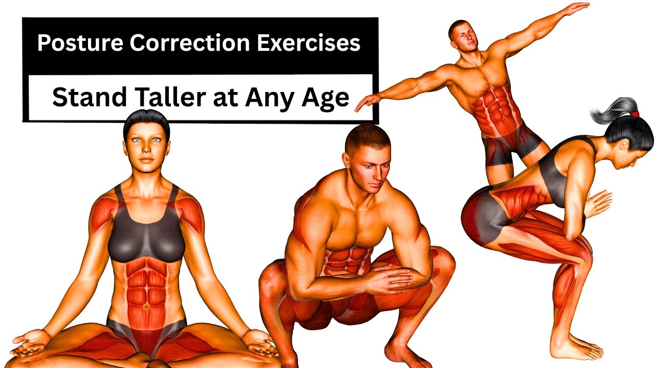 Posture Correction Exercises | Stand Taller at Any Age (No Equipment)