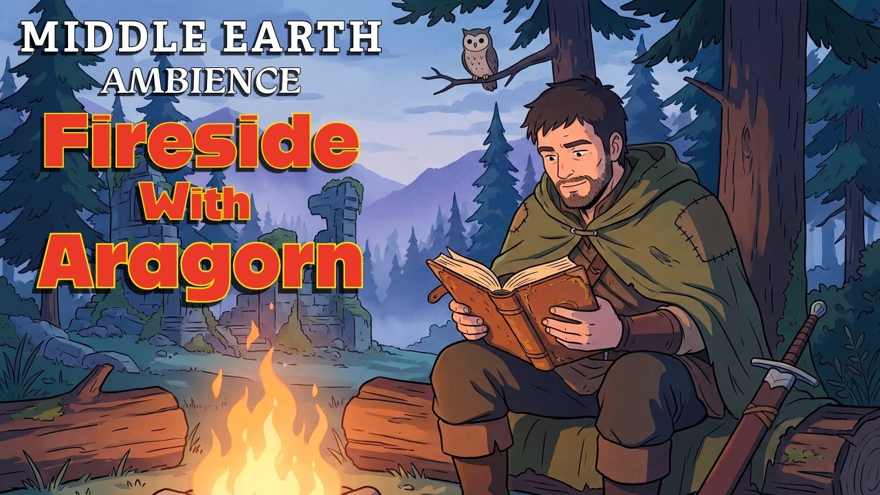 Aragorn's Campfire in Middle Earth | 3 Hour Focus Lofi
