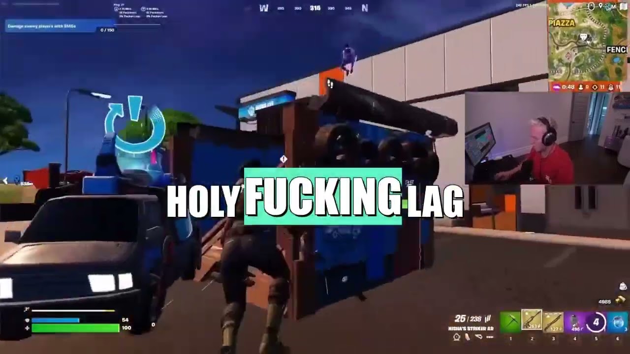 Intense gaming session with hilarious commentary and lag frustrations.