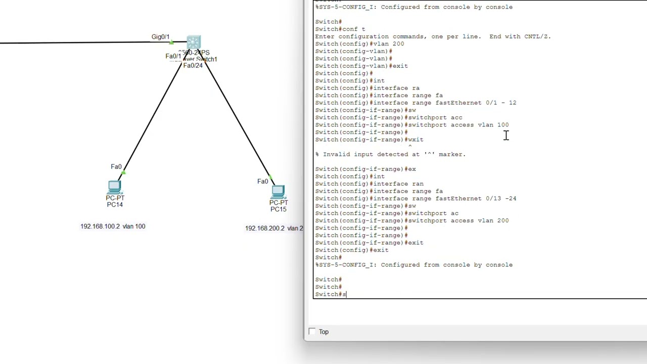 PT-12. VLAN 연동 후 Mac 주소 확인