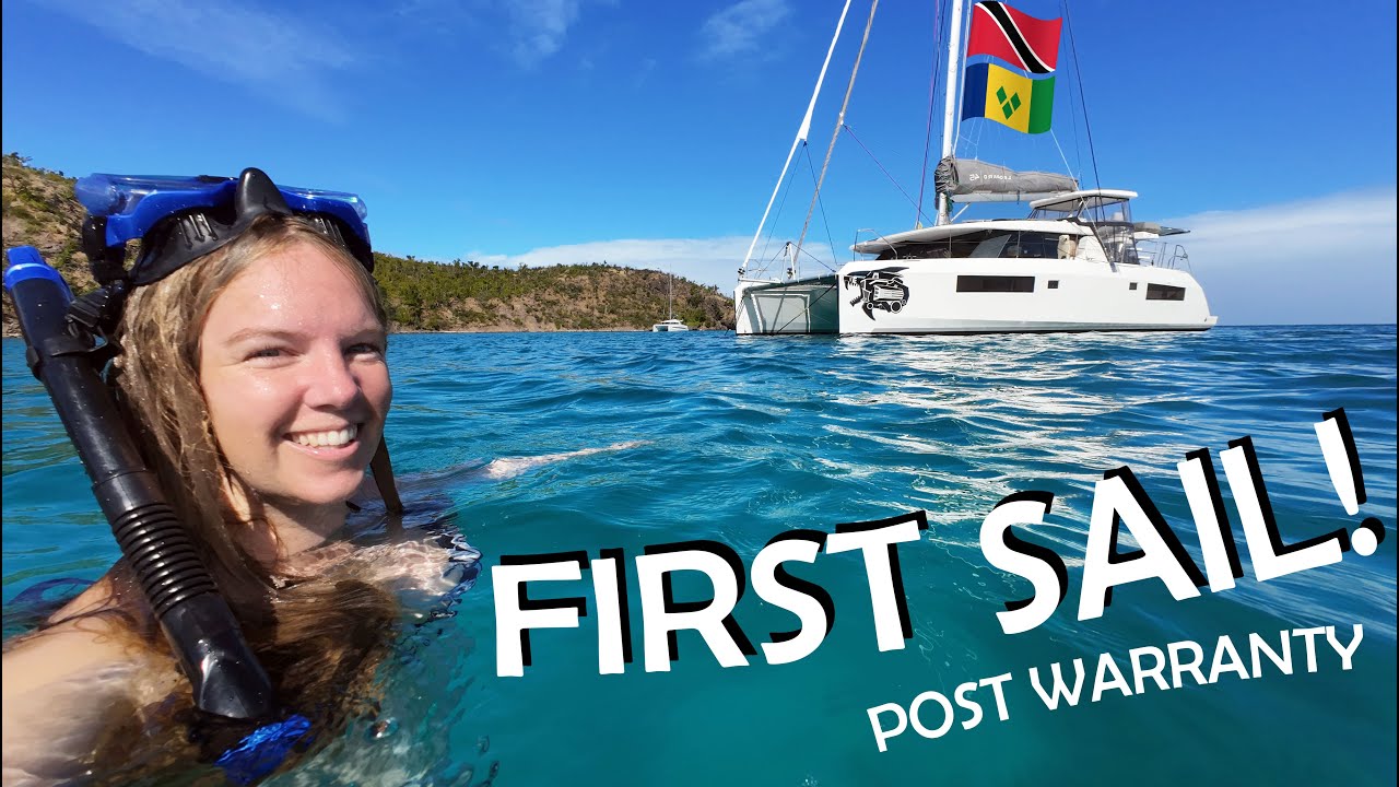 FIRST SAIL after 640+ Days of Leopard Catamaran Warranty Haulout