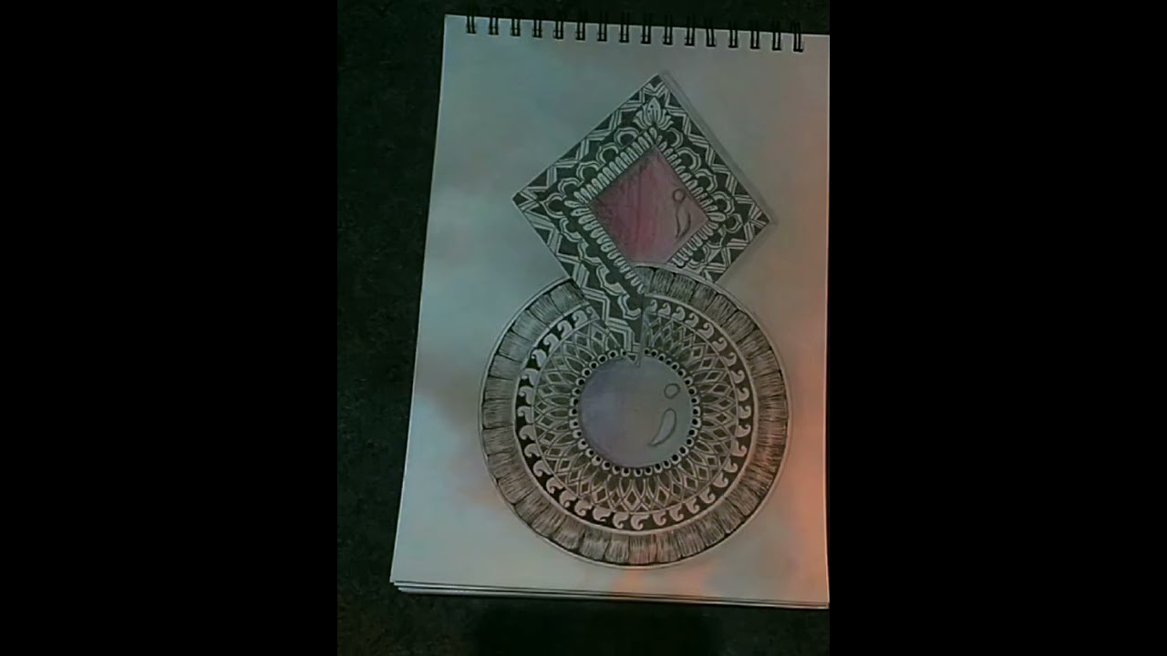 3D мандала искусство🌸🎨