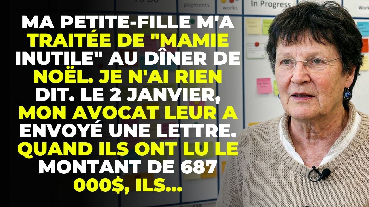 Mes petits-enfants m'ont dit « grand-mère inutile » à Noël. Le 2 janvier, mon avocat a répondu…