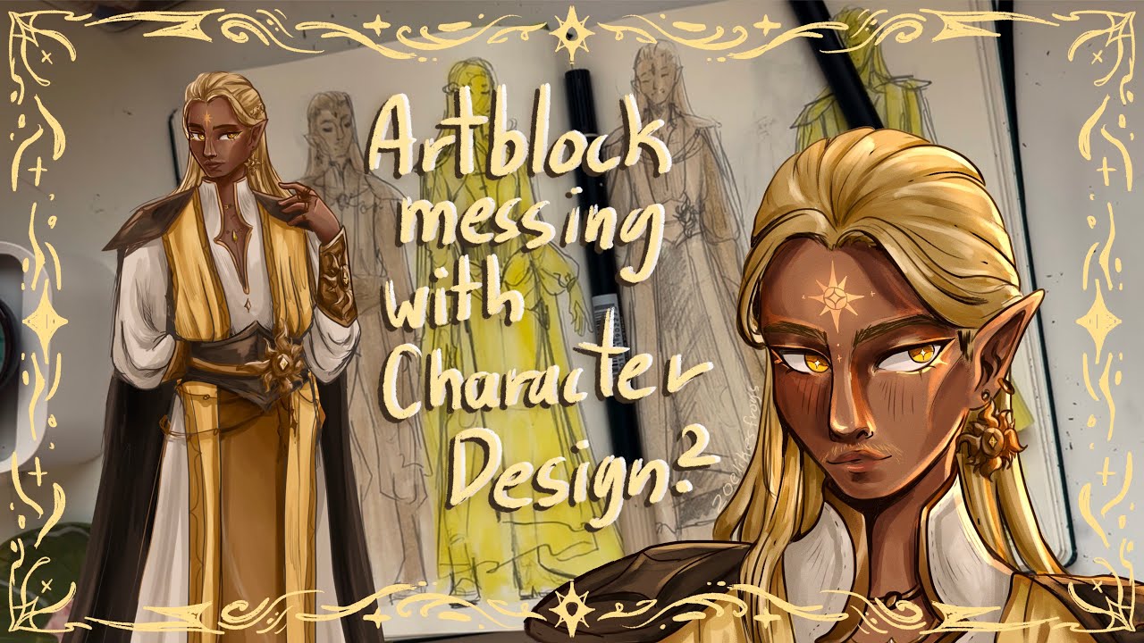 ☀️Designing A Sun inspired Character?☀️Character Design With me!