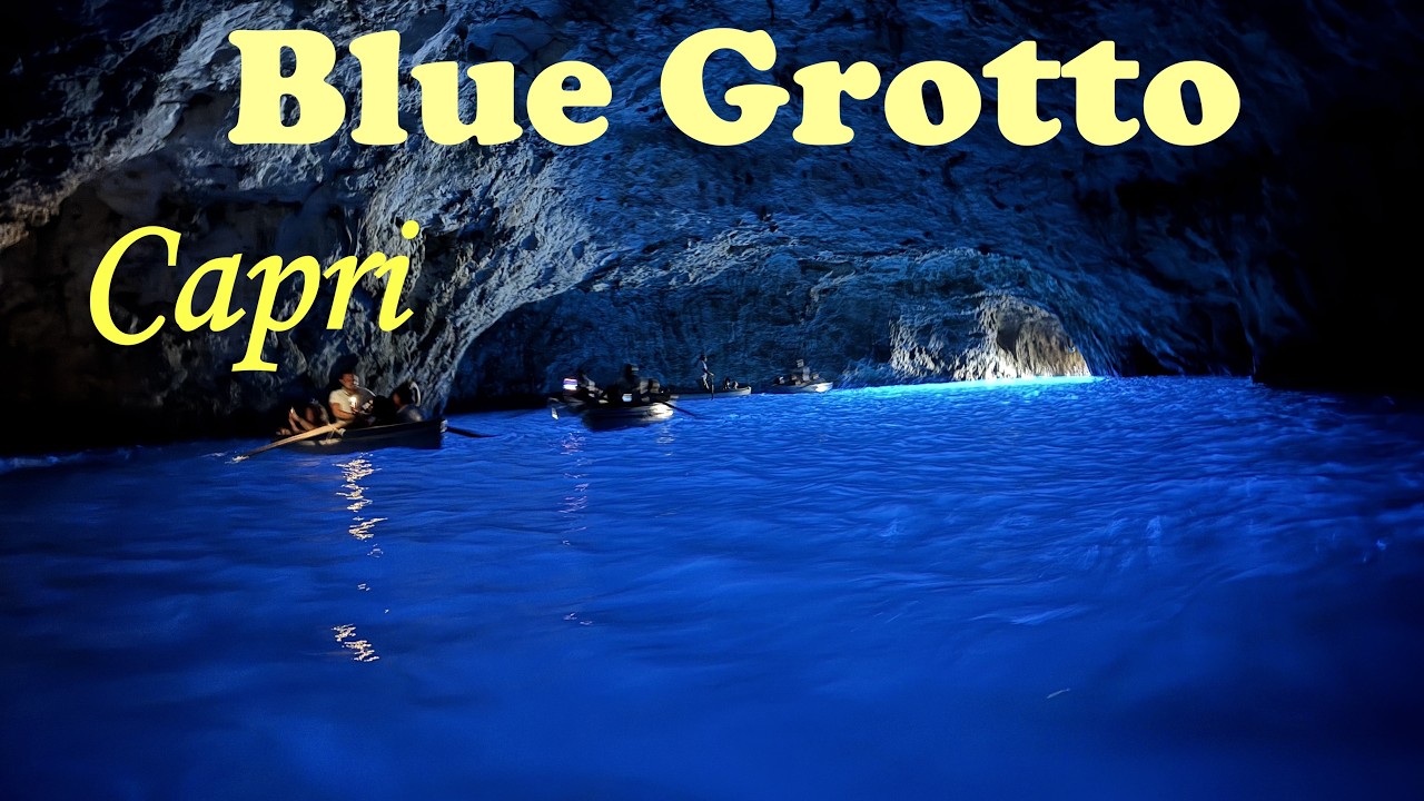 The Blue Grotto, the most famous attraction in Capri. #bluegrotto #capri  #italy