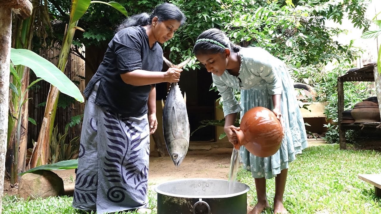 Fish Recipe ❤ Simple Village Breakfast Recipe with Fish, Coconut and Rice | Healthy Village Food