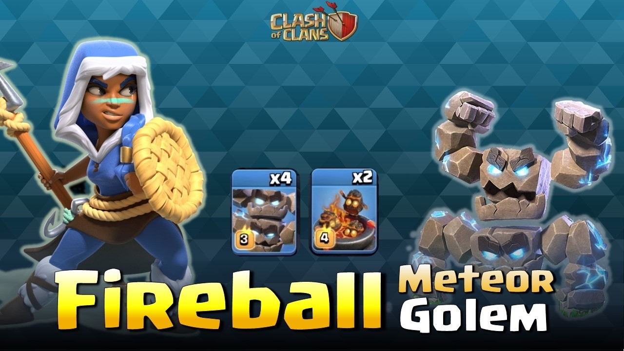 Meteor Golem Fireball | TH 18 Attack Strategy Legend League | Clash Of Clans | Dandi COC