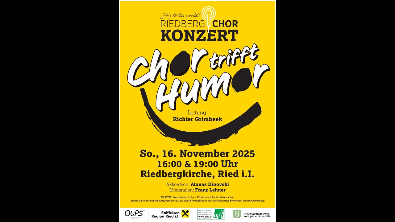 Riedberg Chor Konzert: Chor trifft Humor
