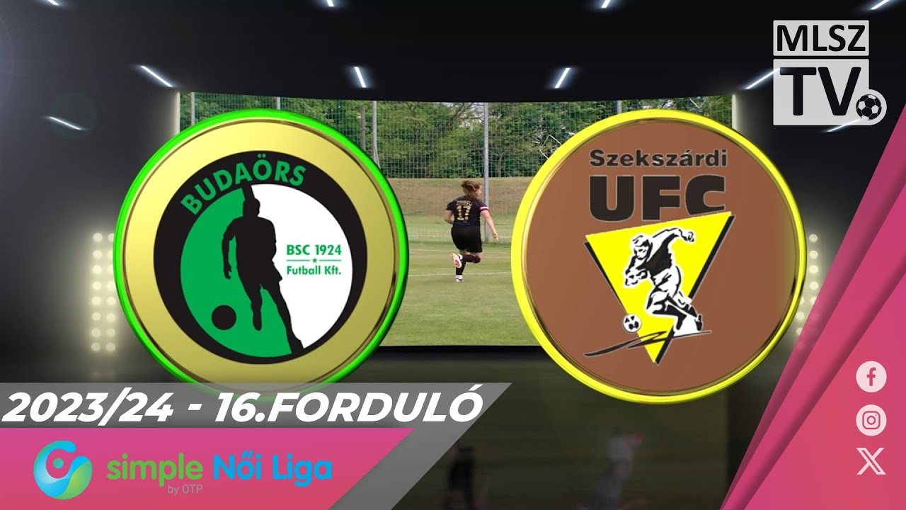 Budaörs - Szekszárdi WFC | 1-1 | Simple Női Liga | 16. forduló | MLSZTV