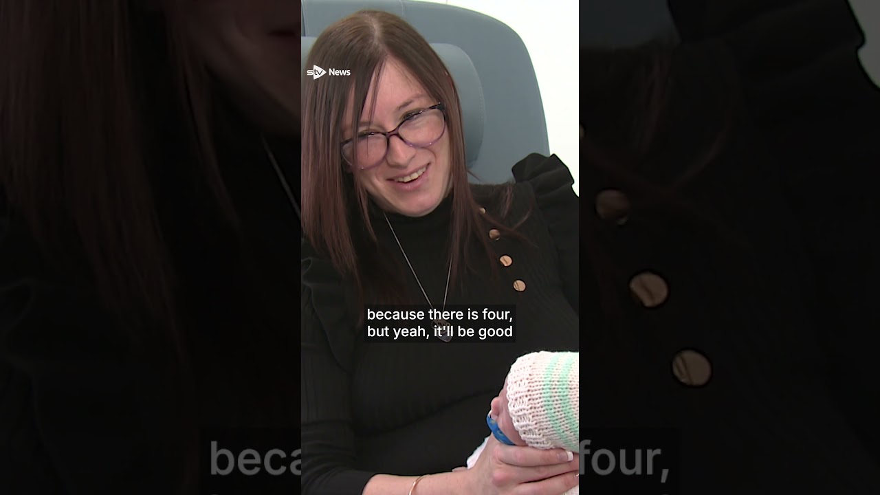 Family welcome quadruplet baby boys in first for hospital. 