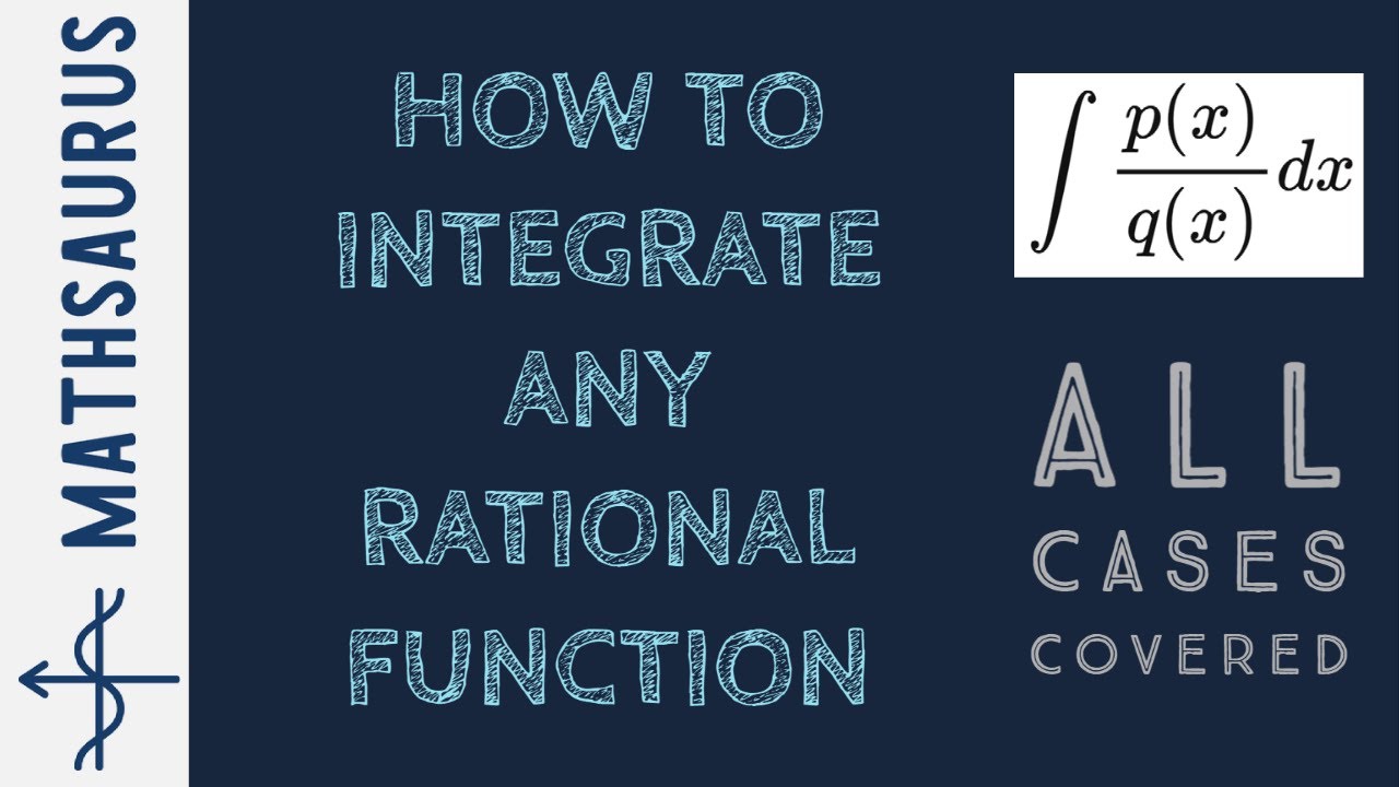How to integrate ANY rational function (ratio/quotient/division of two polynomials)