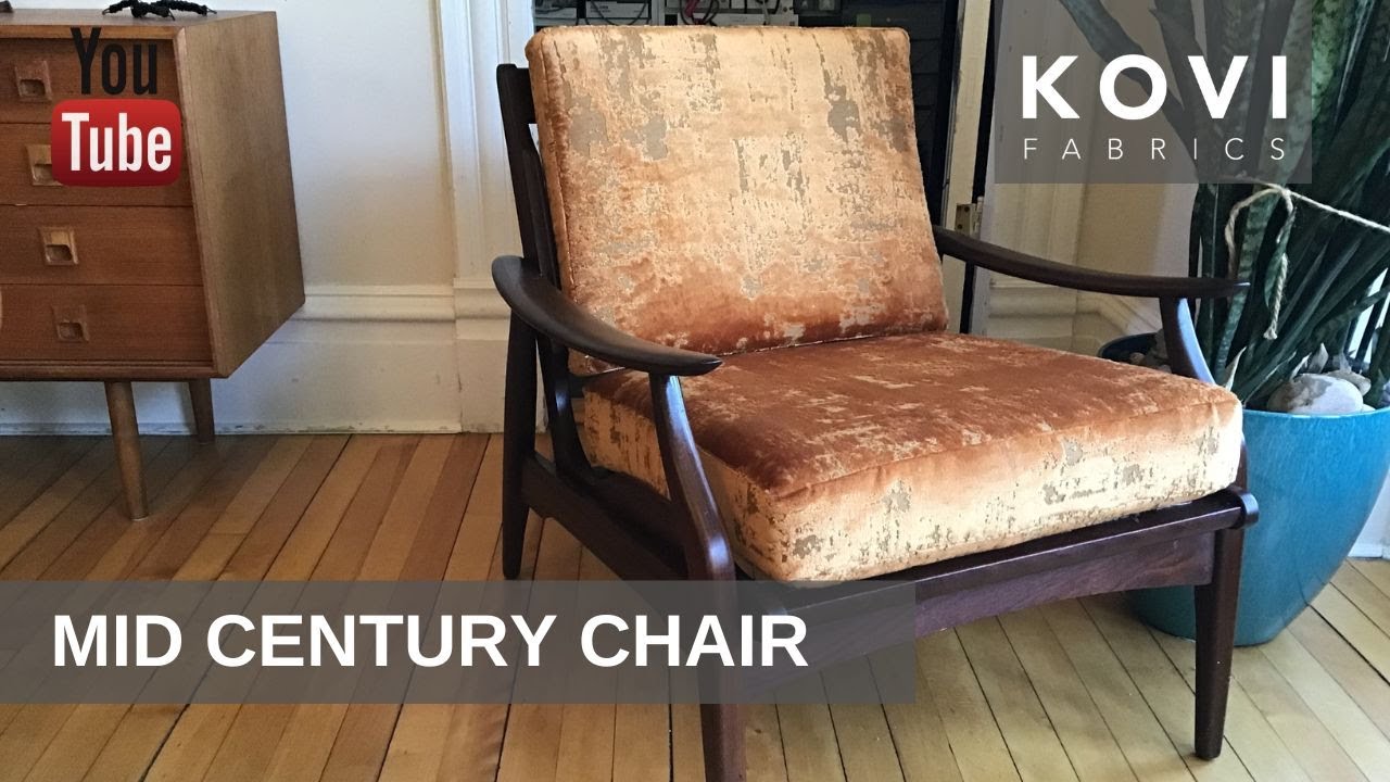 DIY UPHOLSTERY TUTORIAL | Mid Century Chair