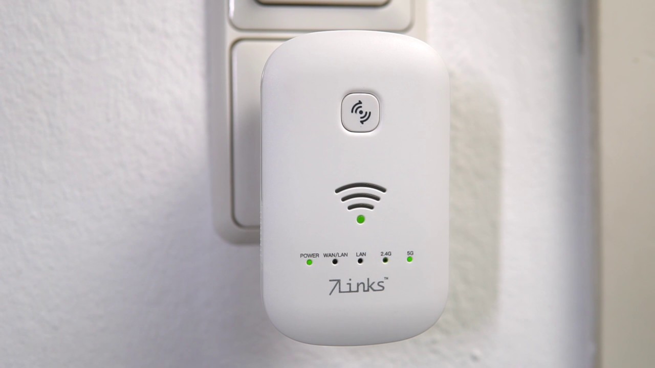 Martin Fuchs zeigt 7links WLAN Extender, WLAN-Erweiterung (September 2018)
