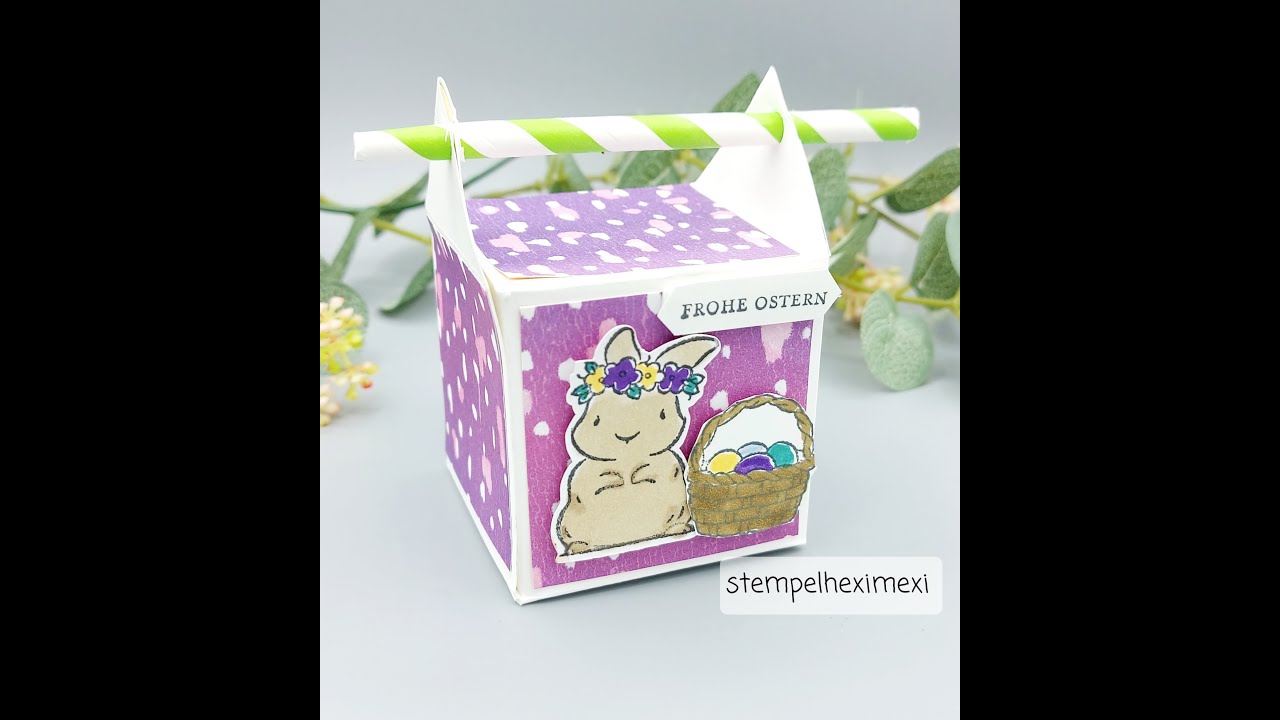Anleitung Strohhalmbox  Goodie für den Ostertisch Stampin'Up!