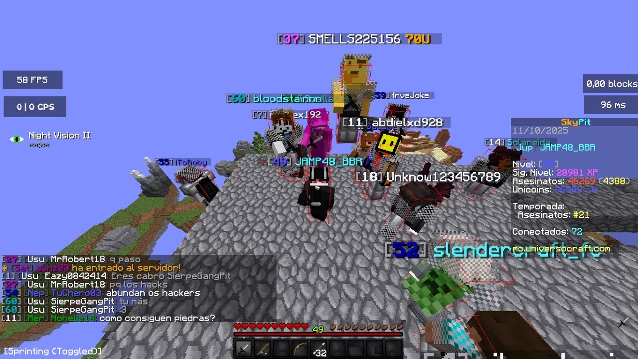 Focus excesivamente duro a Thexxts & Haciendo sequía en el centro