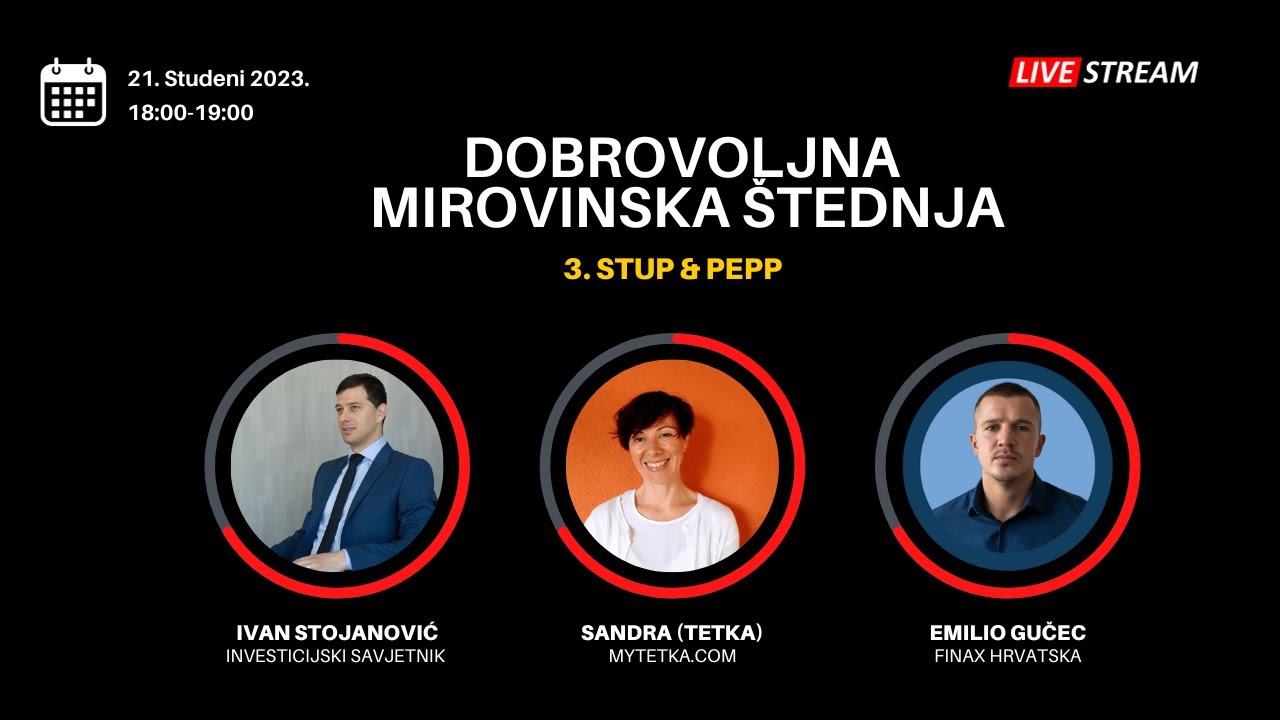 Dobrovoljna mirovinska štednja (3. stup vs PEPP)