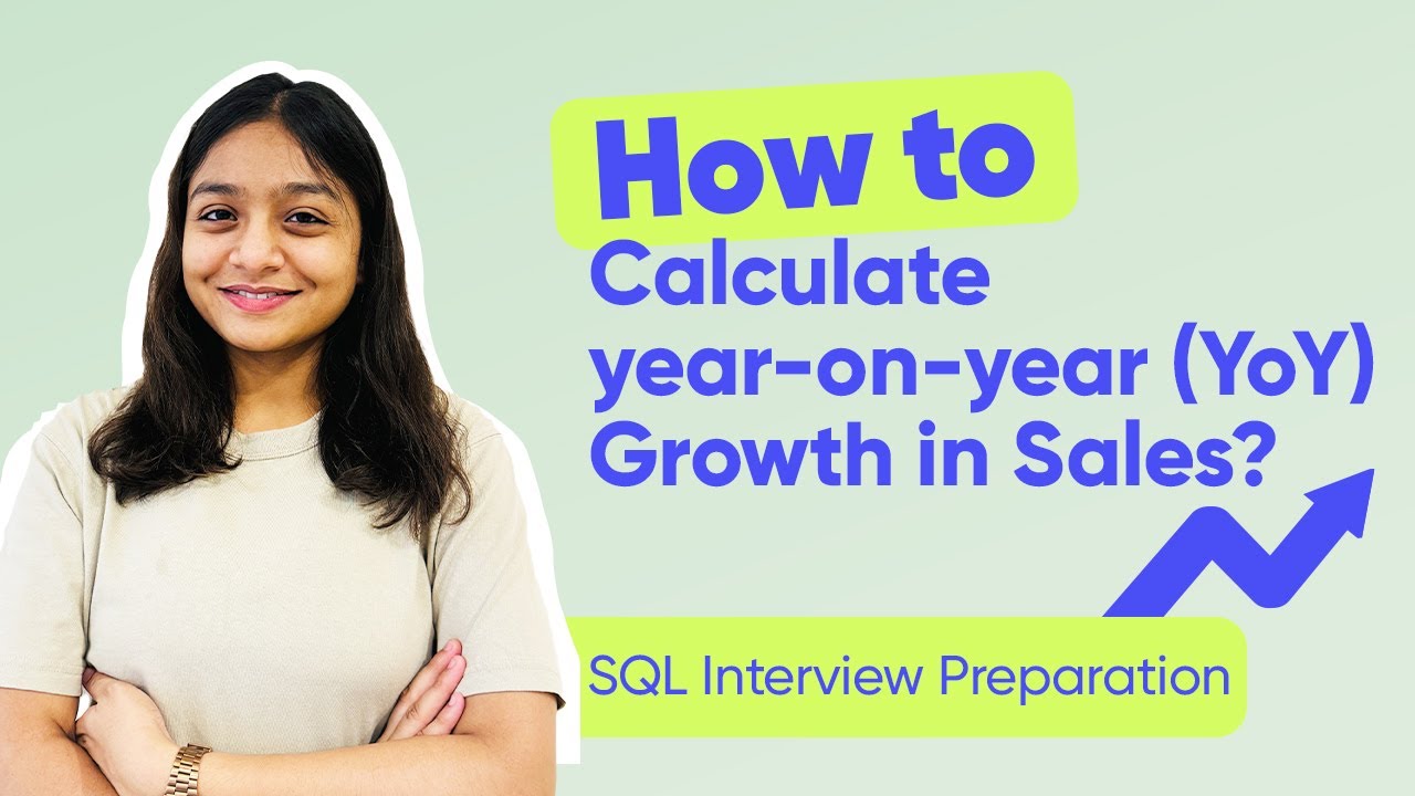 How to Calculate year-on-year (YoY) Growth in Sales Amount for each year?| SQL Interview Preparation