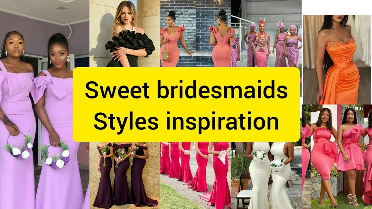 Most colourful and fascinating bridesmaids styles inspiration|Bridal dresses and styles | weddings