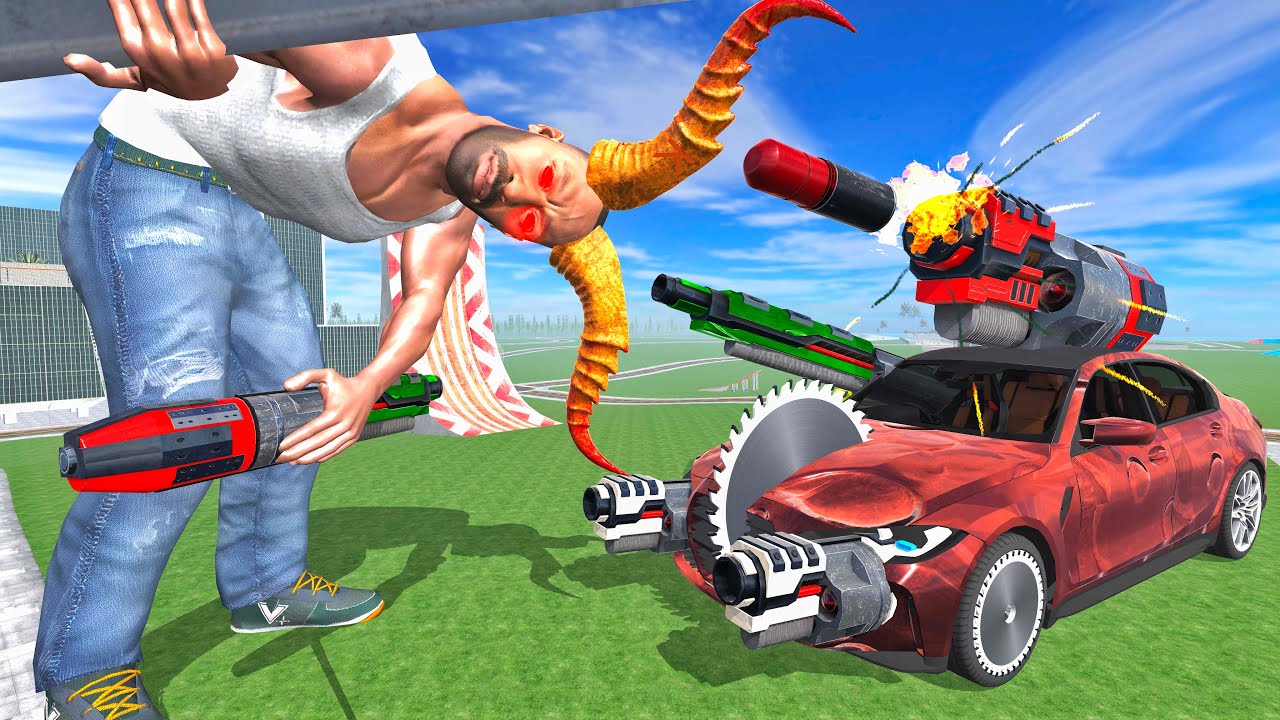 Upgrading Weapon Car to Kill Devil Franklin - INDIAN BIKE DRIVING 3D