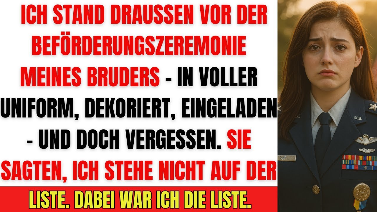 Mein Bruder lud mich nicht ein – trotzdem trug ich meine Vier-Sterne-Uniform