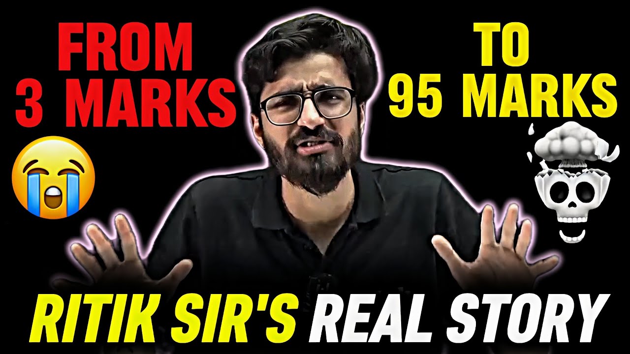 Ritik Sir's Comeback 😲 From 3 Marks To 95 Marks 😱
