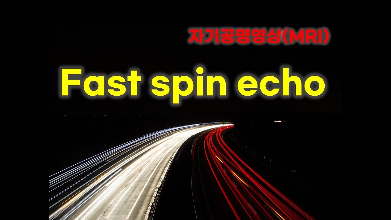 Fast spin echo sequence #자기공명영상 #MRI #펄스시퀀스