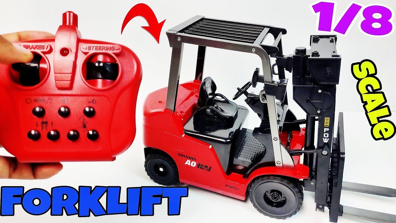 1/8 SCALE UNBOXING RC FORKLIFT 11-Channel With remote control 2.4GHz | RC TV9999K