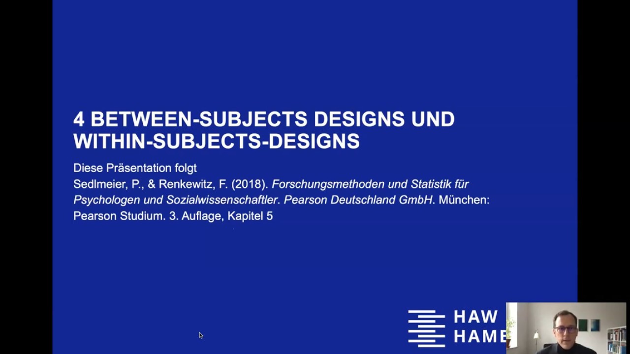 Between-subjects Designs und Within-Subjects-Designs