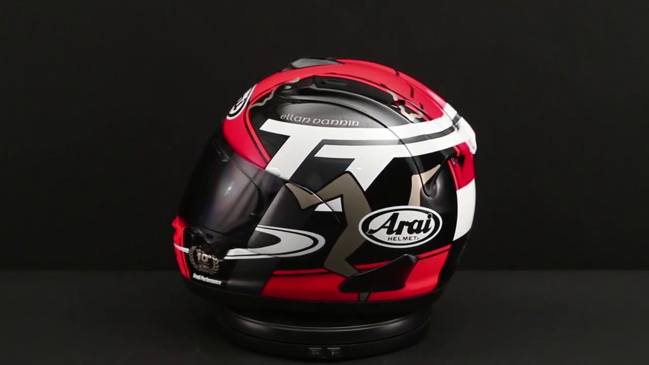 Arai Limited Edition Corsair-X IOM TT 2018 Helmet 360&deg; View