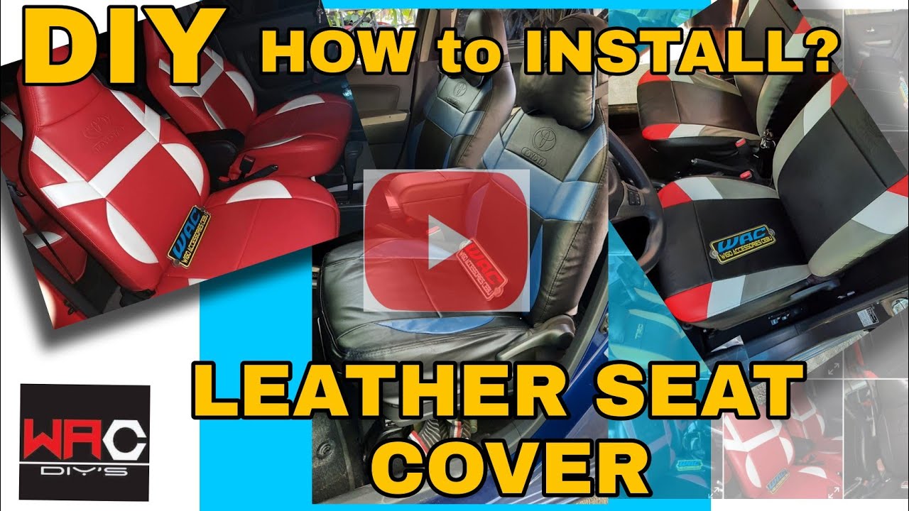 How to Install a Leather Seat Cover(DIY Installation of Seat Cover for Wigo)