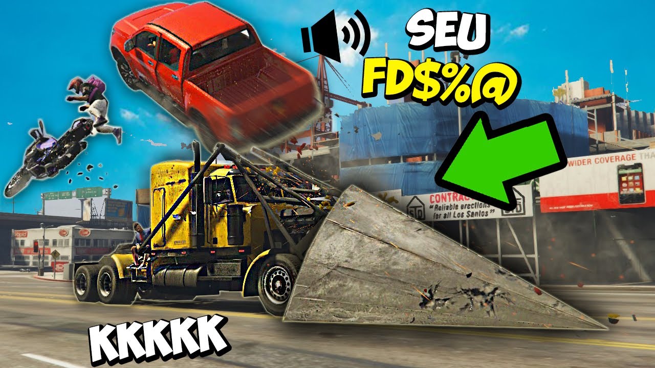 CAMINHÃO RAMPA IRRITANDO JOGADORES GTA RP (DEU RUIM)