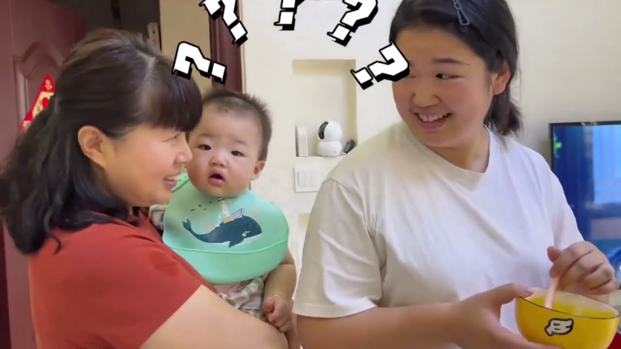 这兄妹俩也太好玩了，男孩长的秀气女孩却长的五大三粗，宝妈直言都怪婆婆#蓝宝破壁机