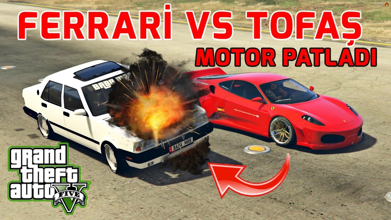 GTA 5 ROLEPLAY#8 TOFAŞ VS FERRARİ !! MOTOR PATLADI !!
