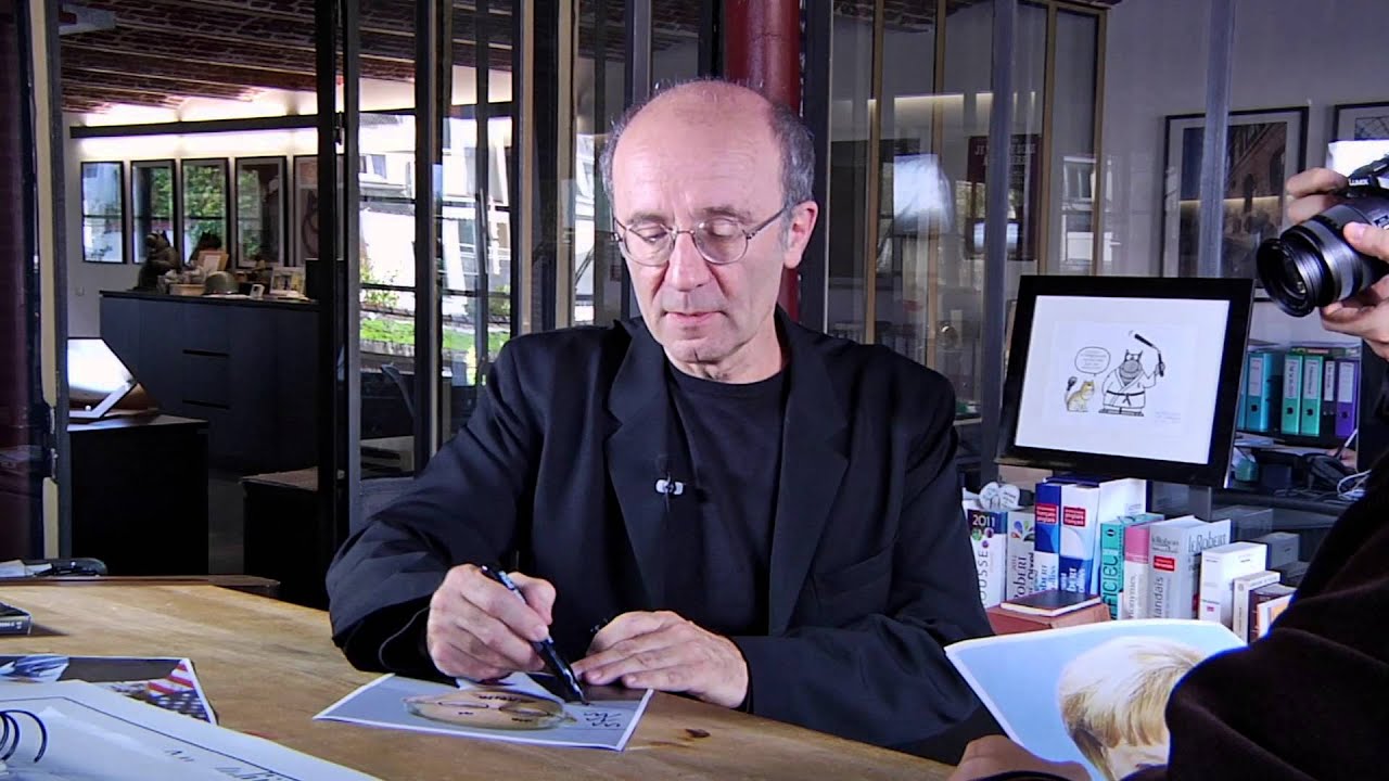 Philippe Geluck vs Obama, Putin, Merkel, Di Rupo, and Barroso 