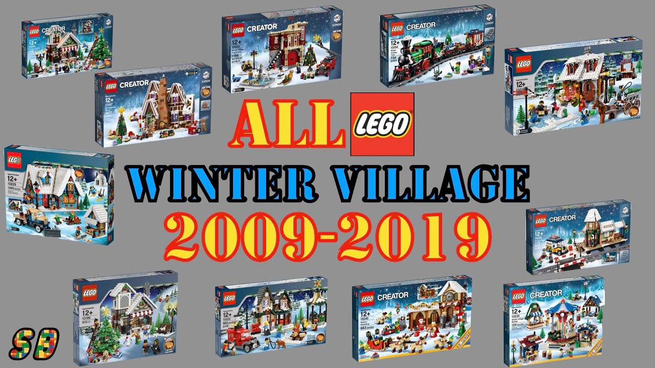 ALL Lego Winter Village sets 2009 2019