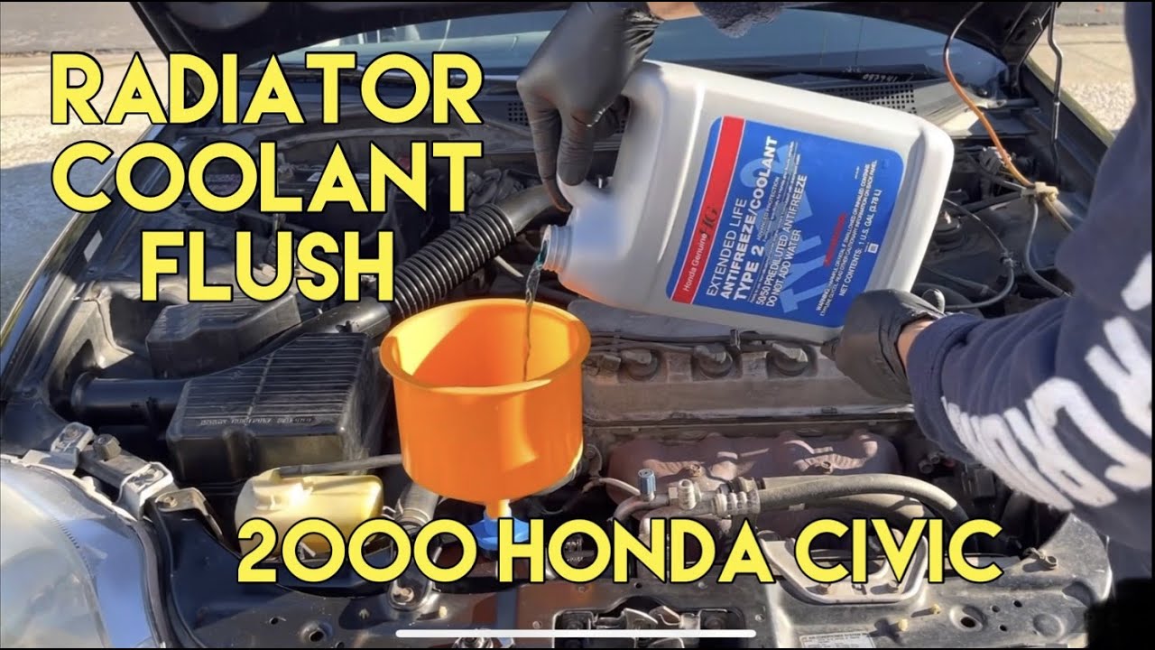 2000 Honda Civic Restoration - Episode 2/Radiator Coolant Flush