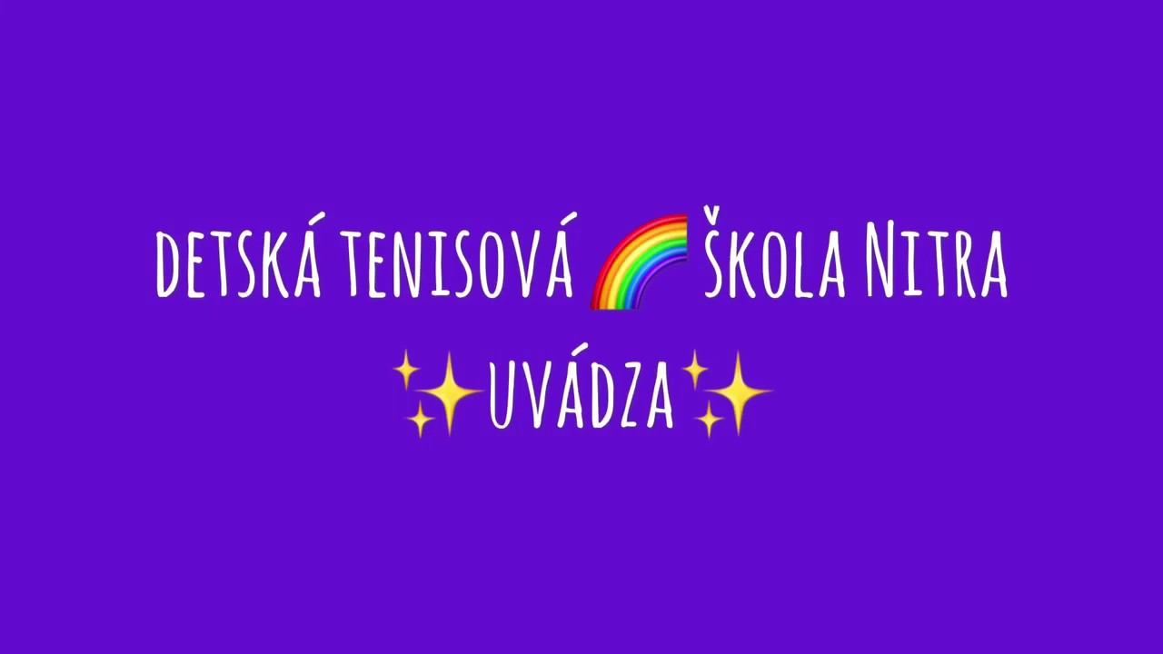 Detsk&aacute; tenisov&aacute; &scaron;kola Nitra - Pr&iacute;pravka
