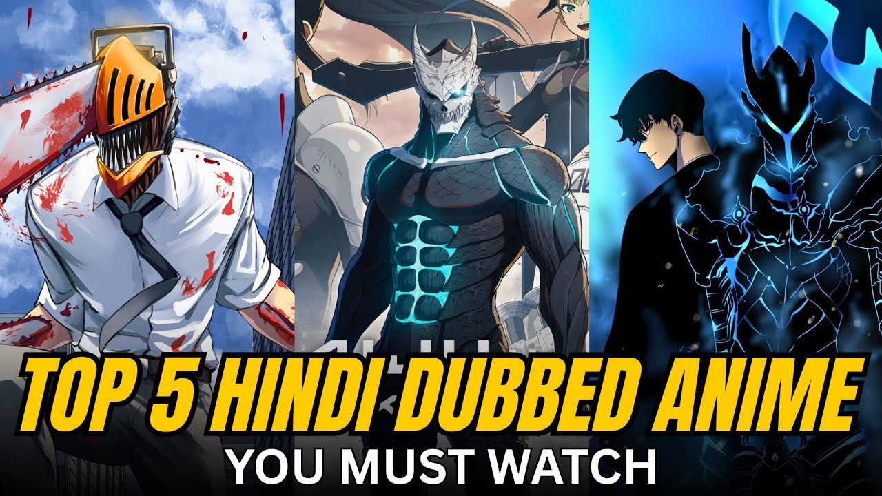 Top 5 Hindi Dubbed Action Anime || You Must Watch Before You Die 🤯