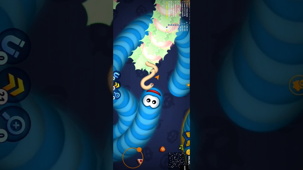 🐍WormsZone.io ❤️001 Slither Snake Top 01 /Best World Record Snake Epic cacing Wormszoneio #wormszone