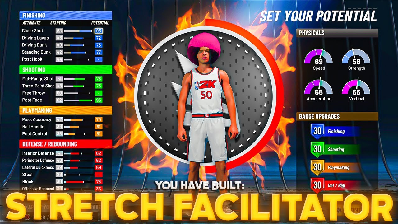 THIS RARE “STRETCH FACILITATOR” BUILD WILL BREAK NBA 2K22! BEST PF BUILD NBA 2K22 CURRENT GEN!
