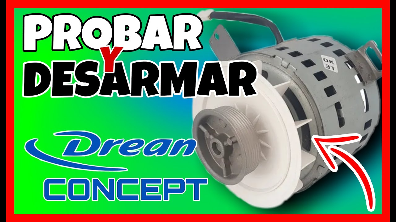 💧Cómo Probar un MOTOR de 3 CABLES de Lavadora DREAN CONCEPT
