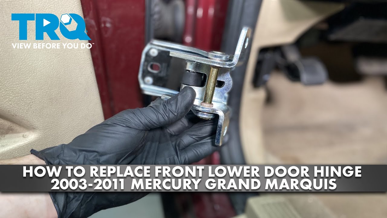Как заменить нижнюю петлю передней двери на Mercury Grand Marquis 2003-2011