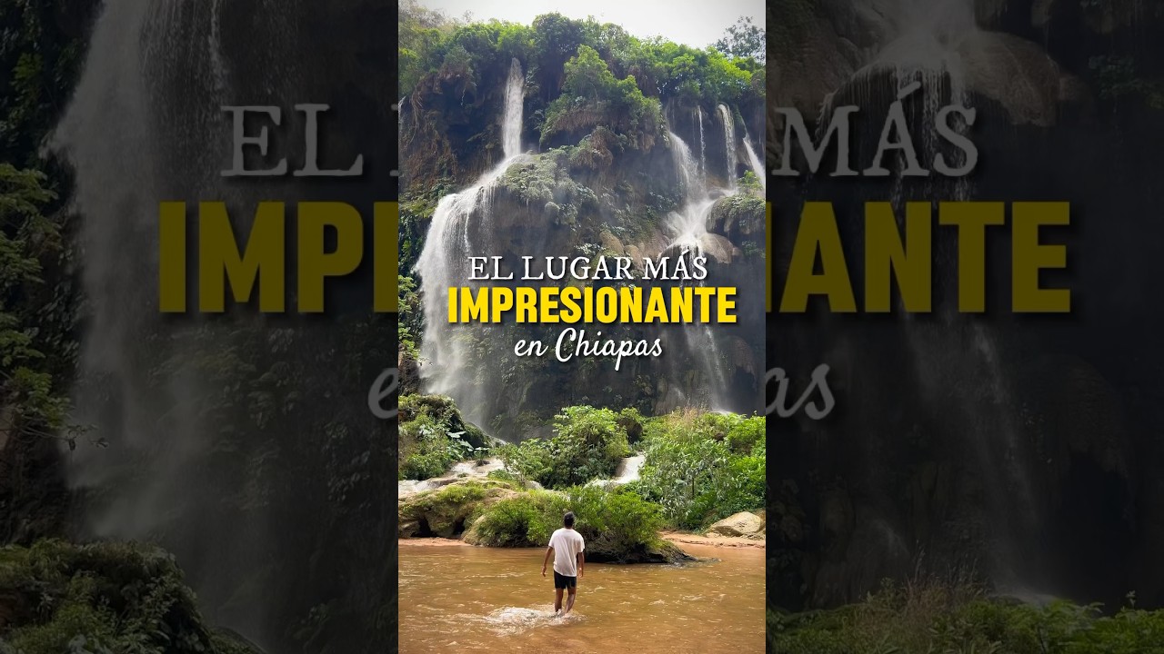 El lugar M&Aacute;S IMPRESIONANTE en Chiapas 🇲🇽☔️ #chiapas #mexico #ocozocoautla #cascadas