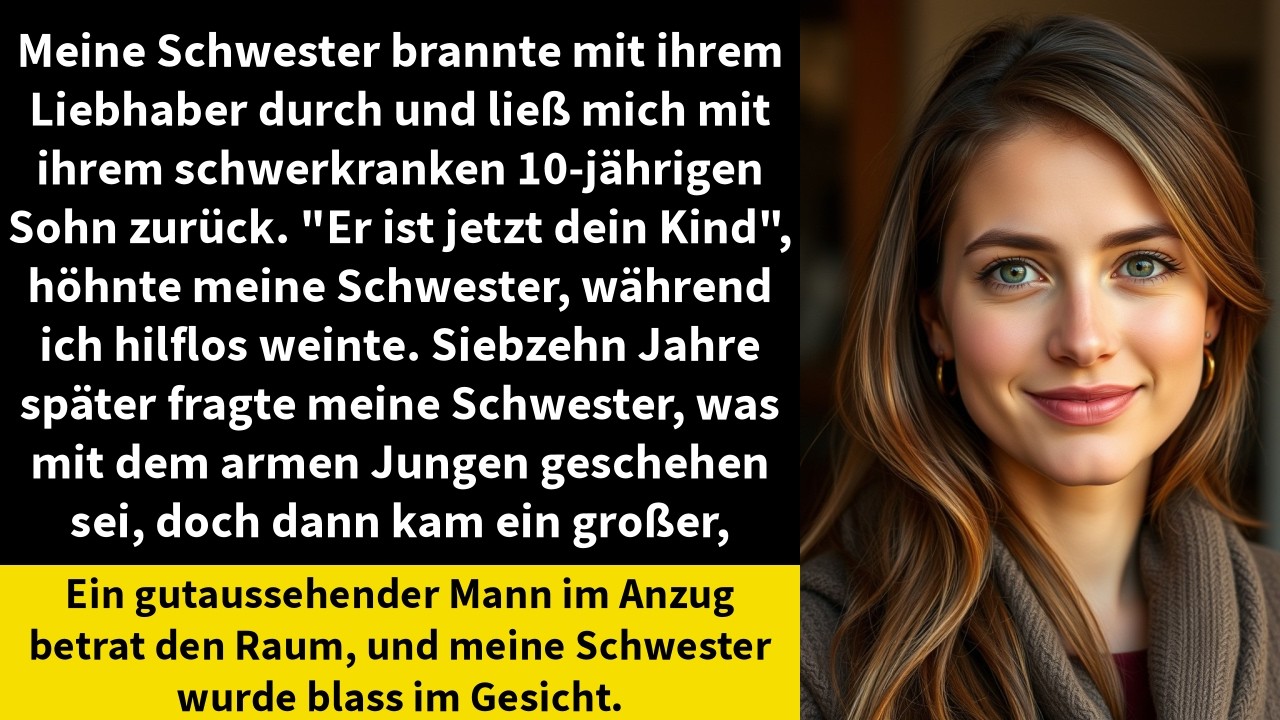 Meine Schwester brannte mit ihrem Liebhaber durch und ließ mich mit ihrem schwerkranken 10-jährigen