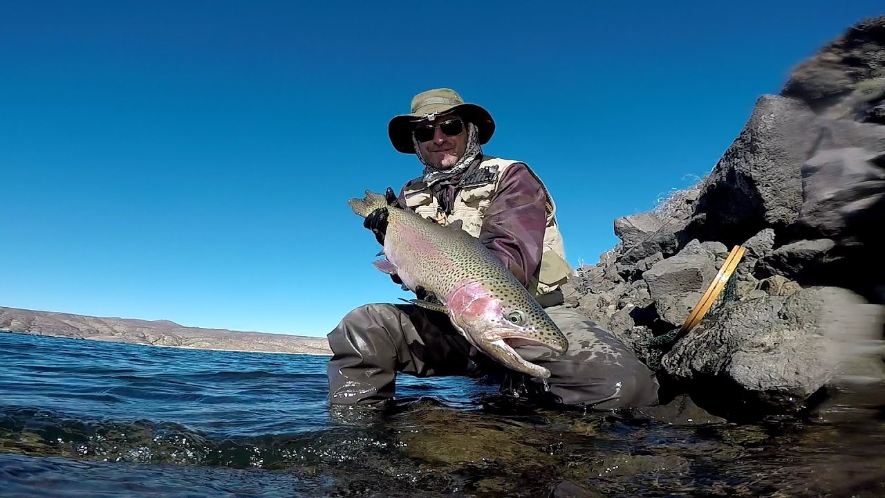 Pesca de truchas en Lago Piedra del Águila  - "No falla"