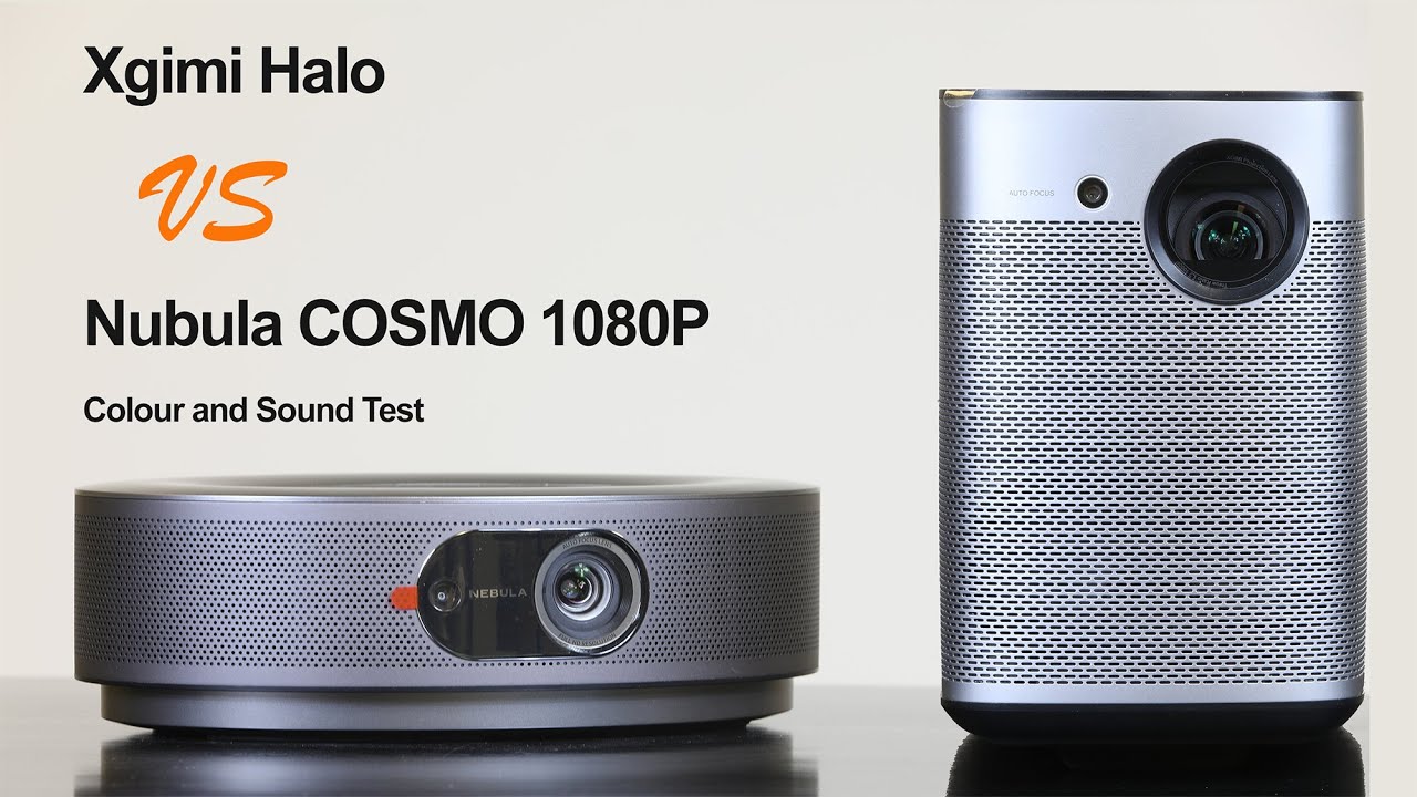 Xgimi Halo vs Nebula Cosmo 1080P Projector Colour Accuracy and Sound Performance Test