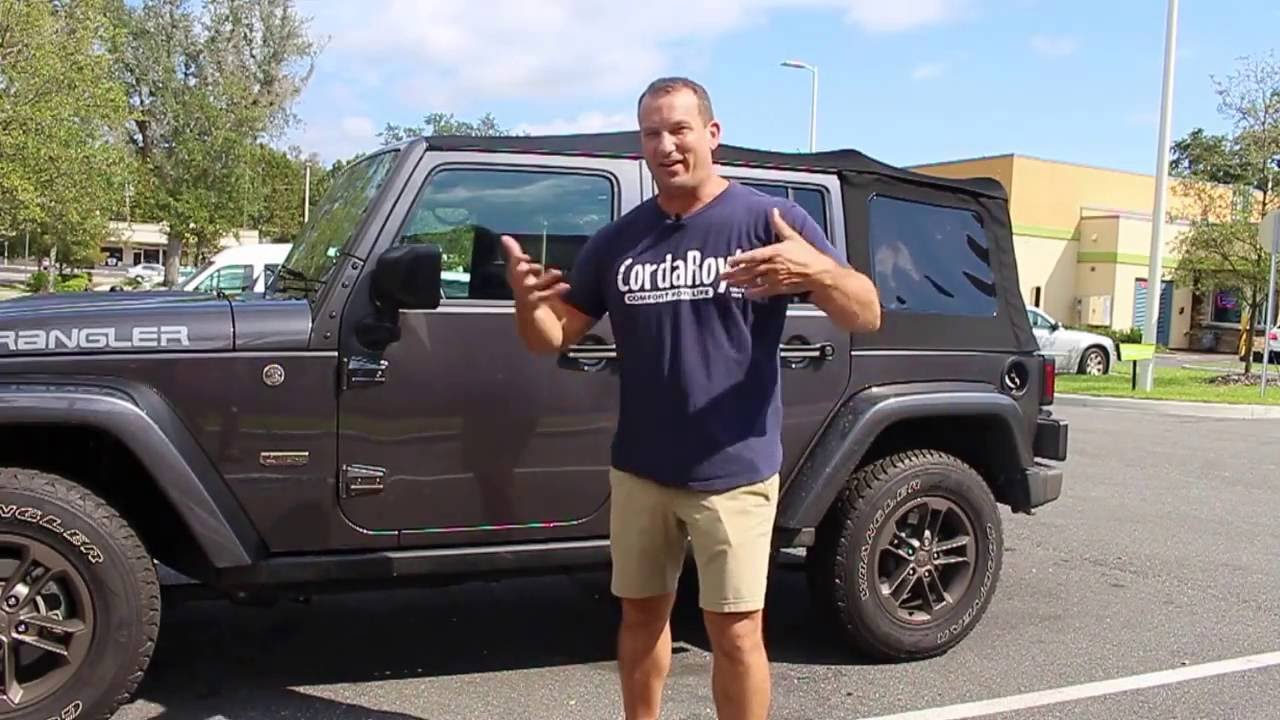 Soft Top Removal Jeep Wrangler Unlimited 2016