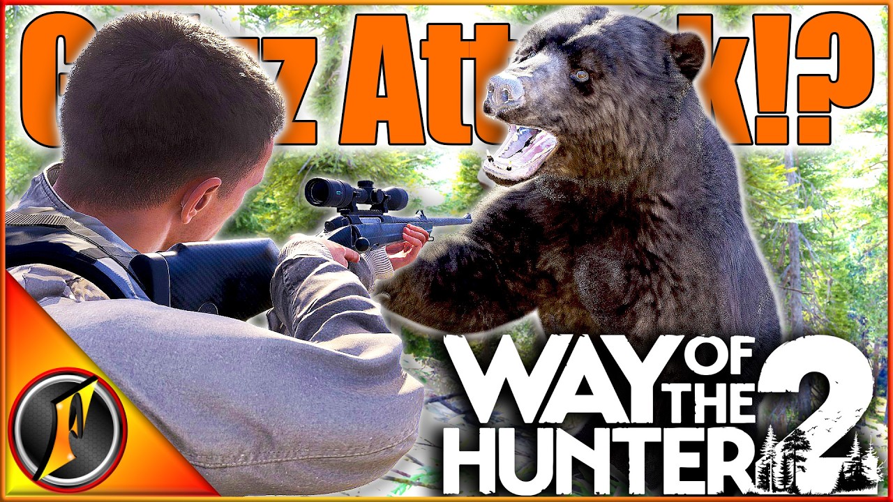 Исследуем ПОТРЯСАЮЩУЮ КАРТУ Way of the Hunter 2! + Атака медведя гризли!?